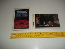 RUSH 2112 BI-RITE UNUSED MINI POSTER LOT O 2 1980 '82 CAT PRODUCTIONS HIT PARADE
