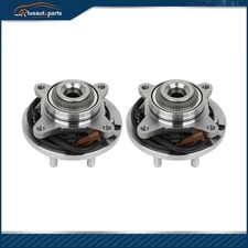 Pair Front Wheel Bearing Hub For 2015 2016 2017 Ford F-150 4WD 2.7L 3.5L w/ ABS