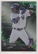 2019 Bowman Scouts' Top 100 Green Refractor 50/99 Estevan Florial #BTP-71 pd6