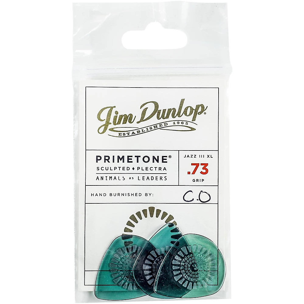 Медиаторы Dunlop Animals As Leaders Primetone, зеленые, 73 мм, 3 штуки