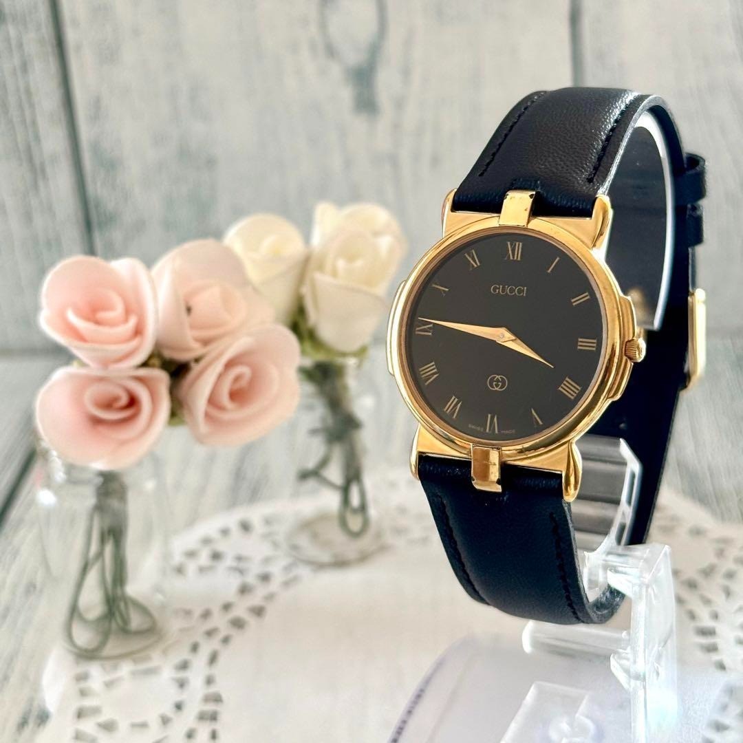 Gucci 3400FM Black Men's Watch Rare Used