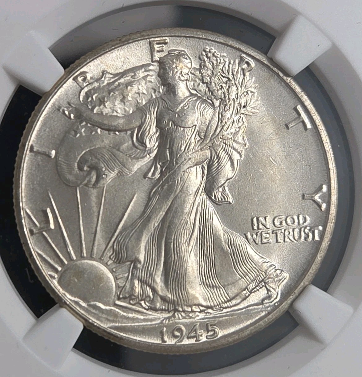 1945-D Walking Liberty Half Dollar .50 NGC MS64 