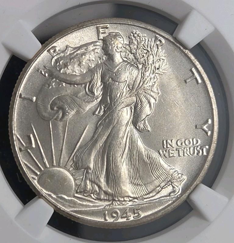 1945-D Walking Liberty Half Dollar .50 NGC MS64 