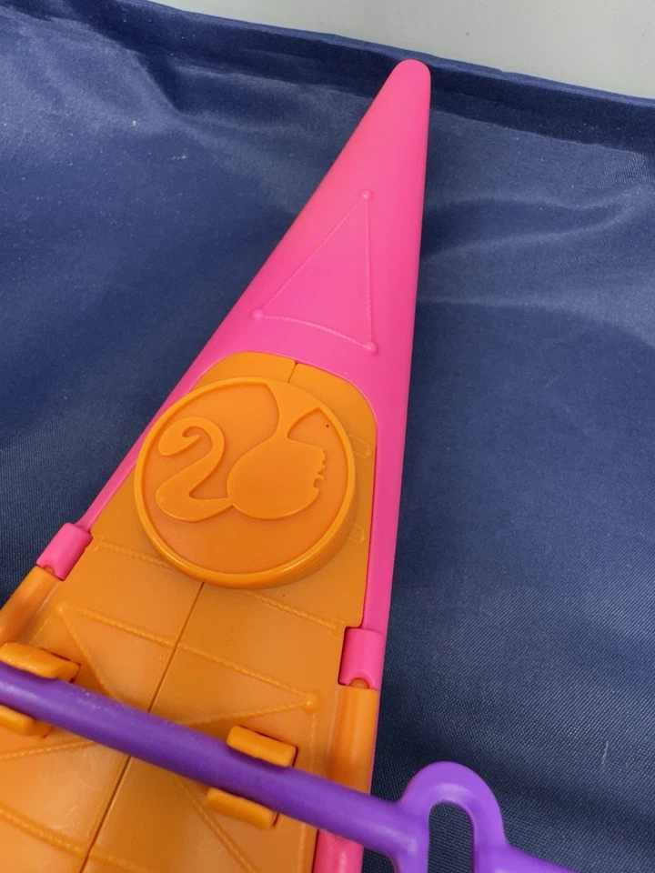 芭比皮划艇翻盖上衣易于装载带桨 — 第 3/4 张图片