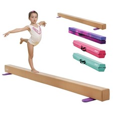 8FT Balance Beam for Kids, 350 LBS Stable Support Gymnastics Floor Beam with Non