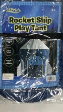 Kids Foxprint Blue Rocket Ship Play Tent 41 in. NEW! NIB