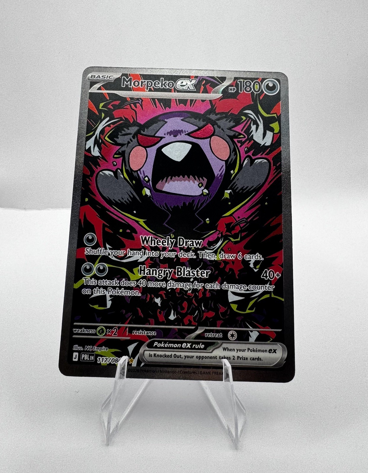 Morpeko Ex SIR 117/084 Pokemon Pitch Black - Pack Fresh NM-M