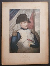 Victorian Baxter Print of Napoleon Bonaparte – Napoleon I – 1850’s +