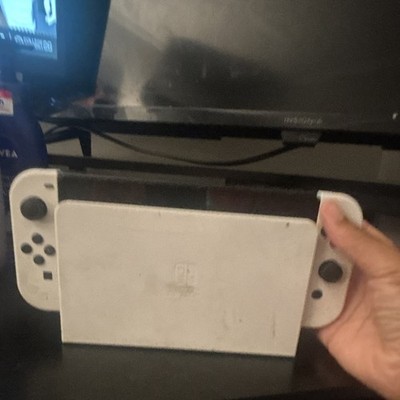 Nintendo Switch OLED Model 64GB Handheld Console w/ White Joy-Con