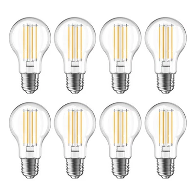 NOVAPOLLO 🔥6/8/12x Dimmable E27 Edison Screw LED Filament Bulb =60W 806LM 2700K A60 Light