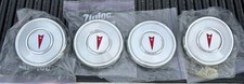 Nos Set Of 4 Vintage Pontiac Wheel Covers Hub Center Caps Aluminum New Old Gm