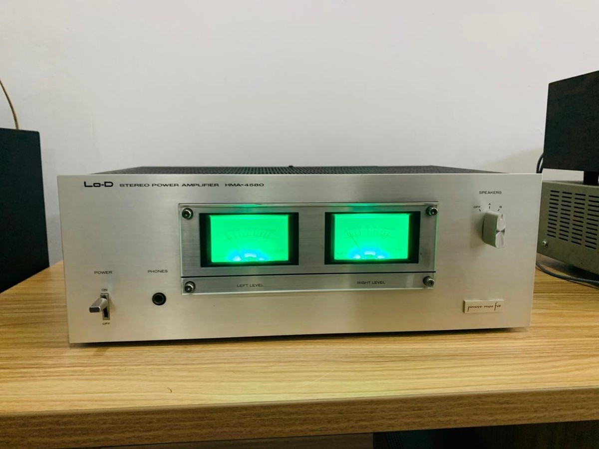 Hitachi LO-D 'Mos-Fet' vintage Home audio amplifier HMA-4580 VU