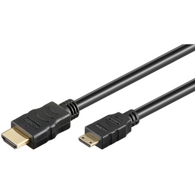 goobay Mini HDMI Kabel 1,5m High Speed - Zubehör für Präsentationstechnik