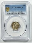 1924-P Mercury Dime PCGS MS64 FB FULL BANDS 90% Silver 10c Philadelphia US Coin