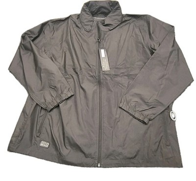 Men s DRI DUCK Full Zip Windbreaker Packable Jacket 2XL Black NWT