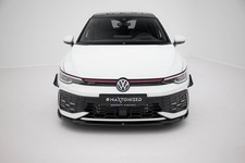 Front Ansatz V.4 für Volkswagen Golf GTI / GTE / R-Line Mk8 Facelift Schwarz