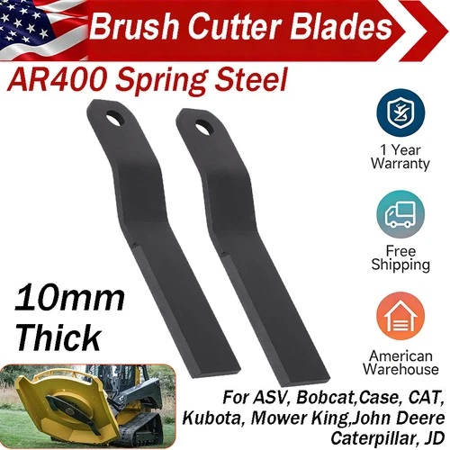 For Wolverine Heavy Duty AR400 Skidsteer Brush Hog Cutter Replacement Blade Kit