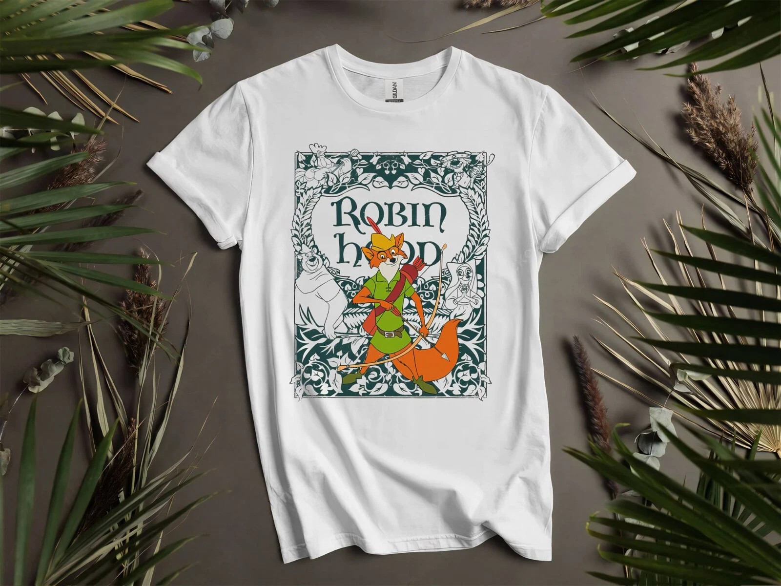 Disney Robin Hood 1973 Characters T-shirt T Shirt Men Women Unisex Tshirt