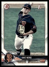 2018 Bowman Draft Jake Wong San Francisco Giants #BD-55