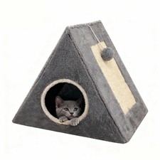 Cat Beds for Indoor - 2 in 1 Cat Cave House Tent for Kittens and Small Pets w...
