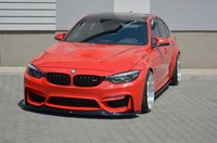 Maxton Design Frontlippe Passend FüR BMW M3 F80 Schwarz Hochglanz