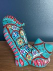 Cat Hand Painted Talavera Hecho En Mexico Pottery Damage Free Preowned — photo 5