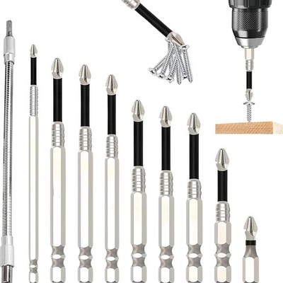 Precision Screwdriver Set 10 Stück Magnetisch Hohlschaft Anti-Rutsch Profi