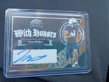 2024 NFL Leaf Metal Javon Baker Patriots With Honors Autograph Card #'d 2/2