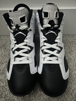 Air Jordan 6 Retro TD Oreo Size 13 Cleats Nike Air Jordan 6 Retro TD Football Cleats Oreo Black White  main image 2