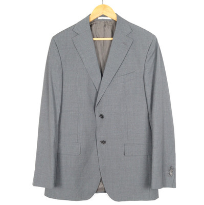 MASSIMO DUTTI SUPER 130 Herren Blazer Sakko Gr. IT 50 UK 40 Grau Wolle