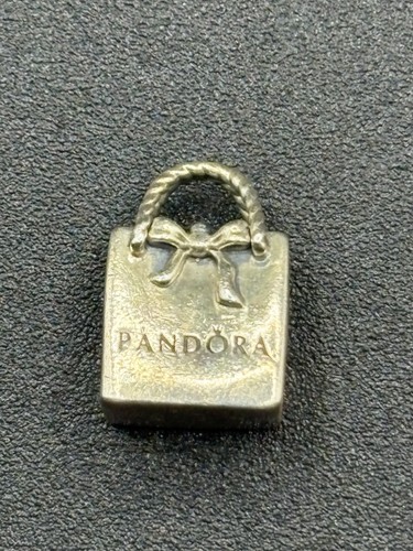 Pandora Shopping Bag Charm 791184 Sterling Silver S925 ALE Retired Bead Purse