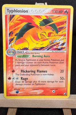 Typhlosion/Tornupto SUPER RARE NON !! HOLO #17/115 - Pokemon Karte - Englisch