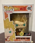 Funko Pop! Animation Dragon Ball Z Super Saiyan 3 Goku 492 GITD GameStop Vinyl
