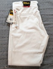 Wilson Adult Men's Relaxed Baseball Softball Pants White WTA4440 Size Large NWT