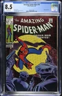 🔥🔥🔥 Amazing Spider-Man #70 CGC 8.5 OW 1969 Kingpin Romita Stan Lee 🔥🔥🔥