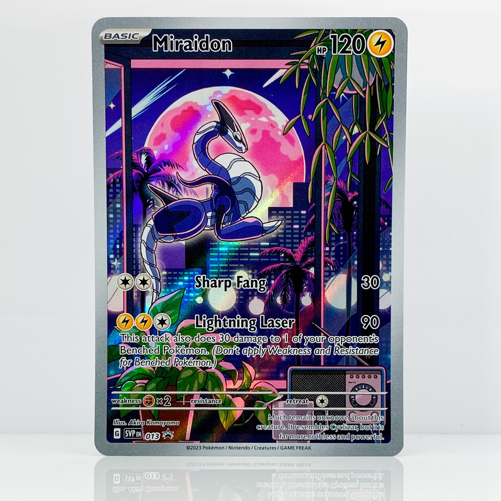 MIRAIDON POKEMON SCARLET & VIOLET ETB #013 BLACK STAR PROMO - NM