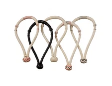 Tough 1 Noseband Royal King Latigo Rawhide Bosal 5/8" Black 40-708