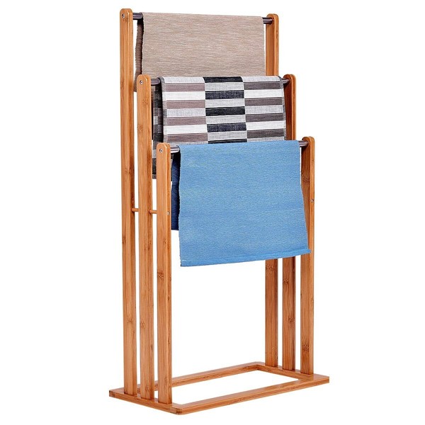 HandtuchstäNder Freistehend BadehandtuchstäNder Handtuchhalter Badetuchhalter-image