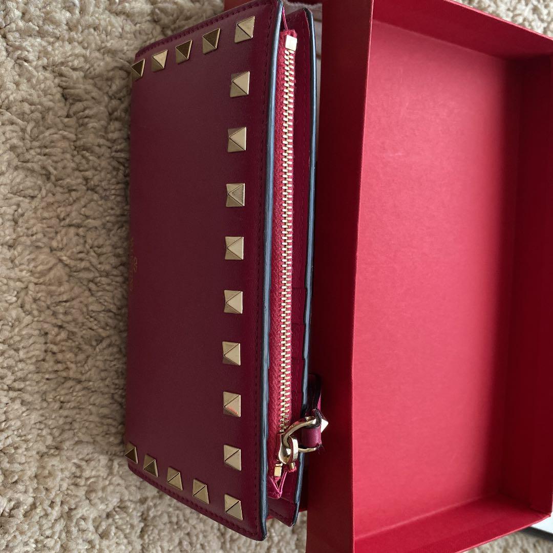即発送★美品【Valentino】STUDS LONG WALLET 長財布【ランクA】 VALENTINO Long Wallet Pink Studs Ladies | eBay