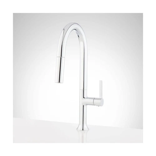Signature Hardware 450079 Bok 1.8 GPM Single Hole Pull Down Kitchen Faucet - ... - Picture 1 of 9