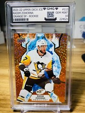 2021-22 Upper Deck Ice Radim Zohorna Rookie Orange SP GMG Graded 10 Gem Mint 💎
