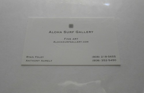 HAWAII SURF PHOTOS Signed by Ryan Foley Anthony Aurely ALOHA SURF GALLERY - Picture 10 of 11