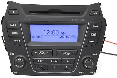 car stereo headunit with Removal Keys Hyundai Santa Fee CD player radio