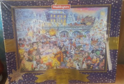 SKATING AT TWILIGHT ON WEIHNACHTSABEND DELUXE 1000-TEILIGES PUZZLES NEU VERSIEGELT