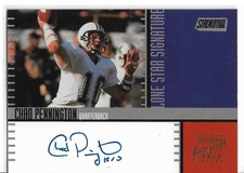 2000 STADIUM CLUB LONE STAR SIGNATURES CHAD PENNINGTON #LS12 New York Jets