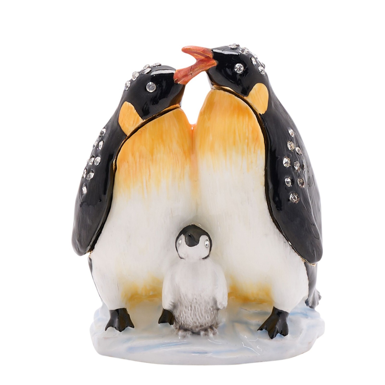 Treasured Trinkets Penguin Family Trinket Box WB15782