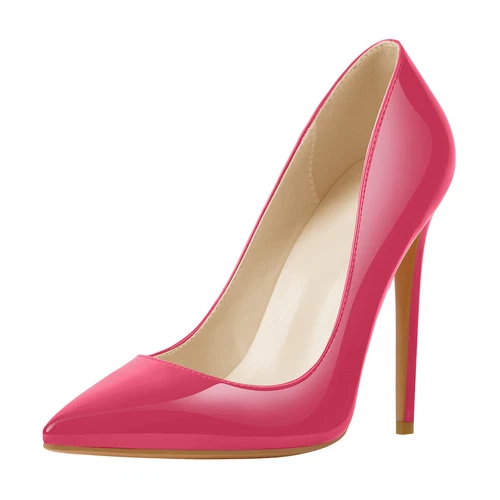 Sexy Damen-Stiletto-High-Heels spitz zulaufend Büro OL Arbeit eleganter Schuh Übergröße - Bild 42 von 50