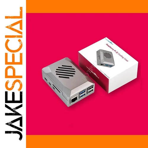 Raspberry Pi 5 Silver ABS Case with PWM Fan