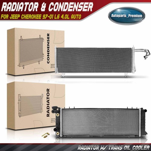 Radiator and A/C Condenser Kit For Dodge Jeep Durango Grand Cherokee