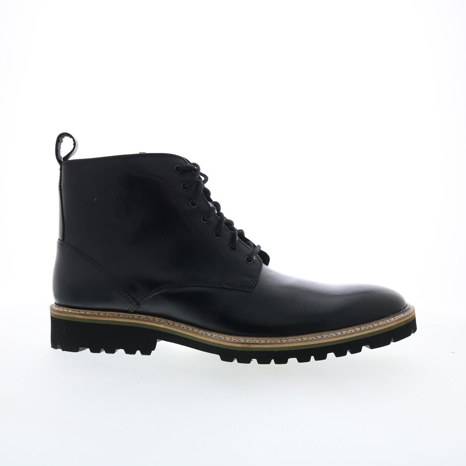 Повседневные модельные ботинки Steve Madden P-Krypto из черной кожи на шнуровке 23390₽
